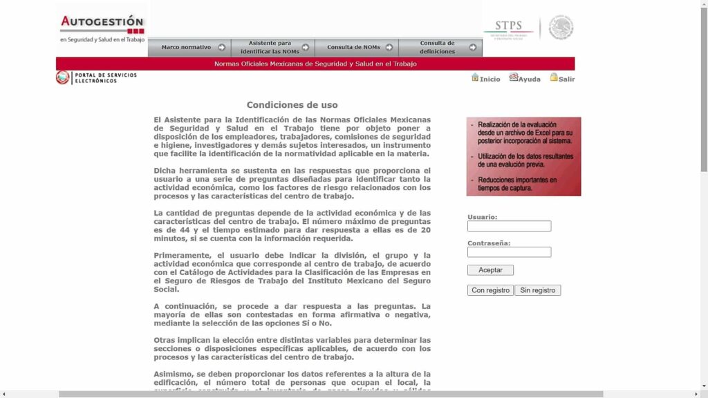 El portal de servicios electrónicos facilita la implementación de la nom 030 stps